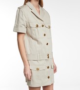 Thumbnail for your product : Balmain Stretch-cotton denim shirt dress