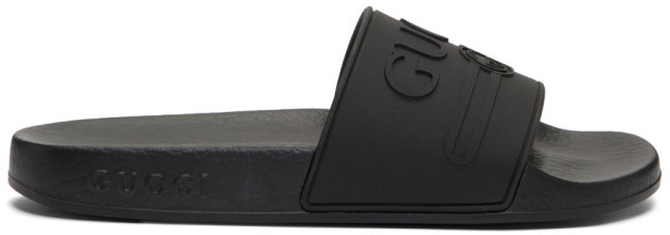 gucci black pursuit slides