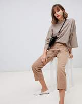 Thumbnail for your product : BEIGE Stradivarius STR striped high neck top in
