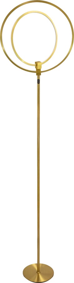 Brightech Eclipse 79" LED Industrial Dimmable Floor Lamp with 2 Height Adjustable Orbital Heads
