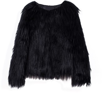 faux fur short jacket uk