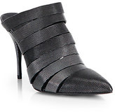 Thumbnail for your product : Alexander Wang Britt Embossed Leather Cutout Mules