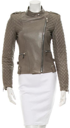 Barbara Bui Leather Asymmetrical Jacket