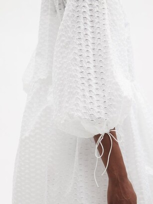 Cecilie Bahnsen Hella Fil-coupe Midi Wrap Dress - White
