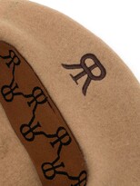 Thumbnail for your product : Rokh Embroidered-Logo Wool Beret