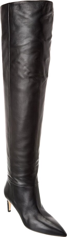 Paris Texas Stiletto Leather Over-The-Knee Boot