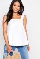 Thumbnail for your product : boohoo Maternity Frill Shoulder Back Detail Cami Top