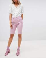 Thumbnail for your product : ASOS Design Denim Longline Short In Lilac