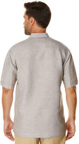 Thumbnail for your product : Cubavera Short Sleeve Engineered Dobby Panel Stripe Shirt
