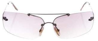Fendi Reflective Rectangular Sunglasses
