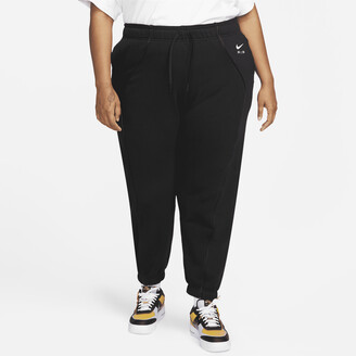 Nike Women's Air Mid-Rise Fleece Jogger Pants (Plus Size) in Black -  ShopStyle