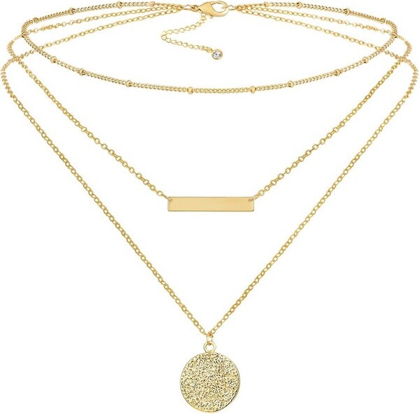 Summit Adventure SummitAdventureDainty14KGoldPlatedNecklace-DelicatePendantChokerforWomen