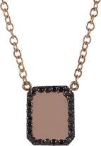 Thumbnail for your product : Finn Women's Black Diamond & Rose Gold Looking-Glass Scapular Necklace