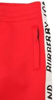 Thumbnail for your product : Burberry Acetate Track Pants W/ Logo Side Bands