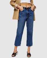 Thumbnail for your product : Topshop Women's Blue Crop - Editor Jeans - Size W26/L34 at The Iconic
