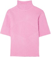 Thumbnail for your product : STAUD Claudia Cutout Ribbed-knit Sweater