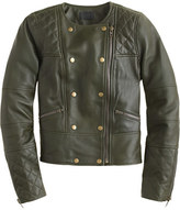 Thumbnail for your product : J.Crew Collection quilted leather motorcycle jacket
