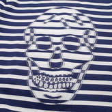 Thumbnail for your product : Alexander McQueen Stripe Blurred Skull Print Tee