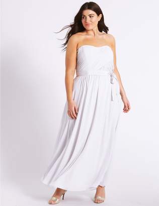 Marks and Spencer Detachable Straps Pleated Maxi Dress