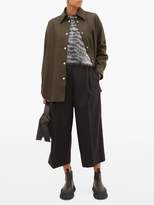 Thumbnail for your product : Acne Studios Sharwin Wool-blend Flannel Overshirt - Womens - Dark Green