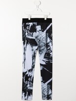 Thumbnail for your product : DKNY Logo-Print Leggings