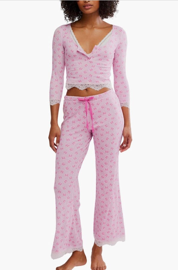 Free People Stolen Dance Pajamas In Pink