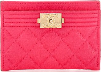 CHANEL 16S Red Lamb Skin Key Chain Zip Card Holder Silver Hardware –  AYAINLOVE CURATED LUXURIES