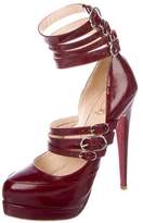 Thumbnail for your product : Christian Louboutin Patent Multistrap Pumps