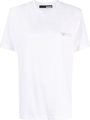 Rotate by Birger Christensen logo-print organic-cotton T-shirt