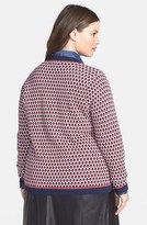 Thumbnail for your product : Foxcroft Graphic Jacquard Cardigan (Plus Size) (Online Only)