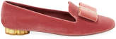 Thumbnail for your product : Ferragamo Sarno Velvet Loafers with Vara Bow