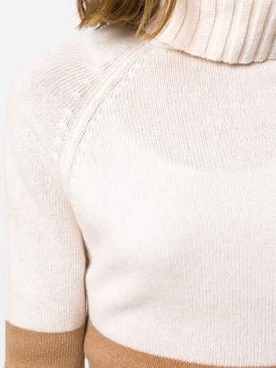 Semi-Couture Semicouture striped turtleneck sweater