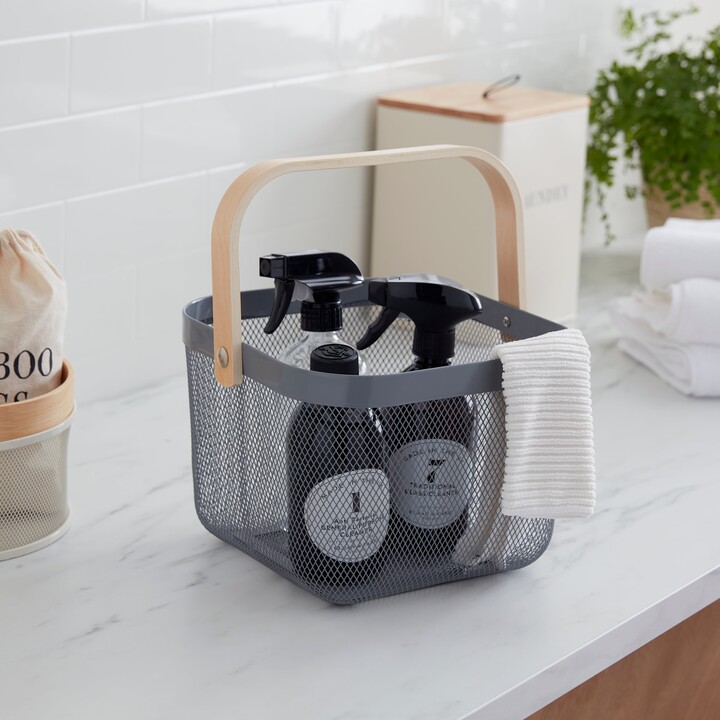 Dunelm Small Wire Mesh Basket Grey ShopStyle