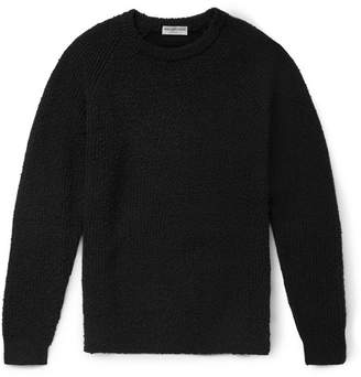 Balenciaga Distressed Cotton-Blend Sweater - Men - Black