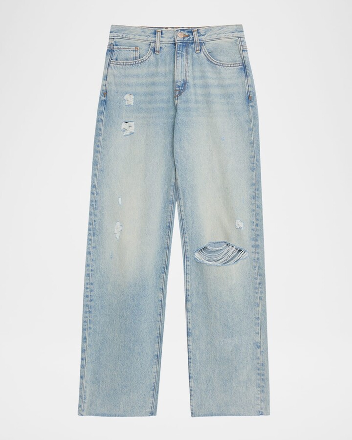 Triarchy Birkin Distressed Mid-Rise Jeans