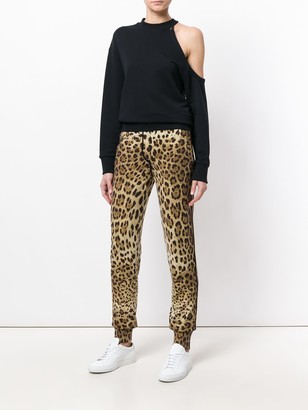 Dolce & Gabbana Leopard Print Track Pants