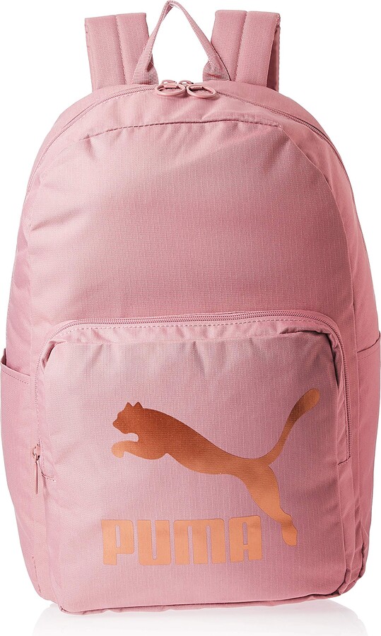 pink and black puma backpack