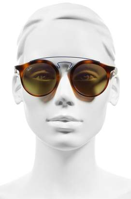 Ray-Ban Highstreet 49mm Gatsby Round Sunglasses