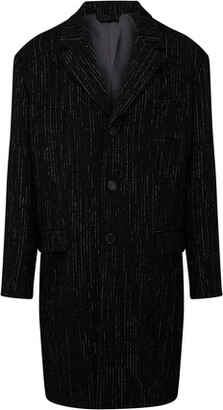 Acne Studios Olio Donegal coat, Men, Black