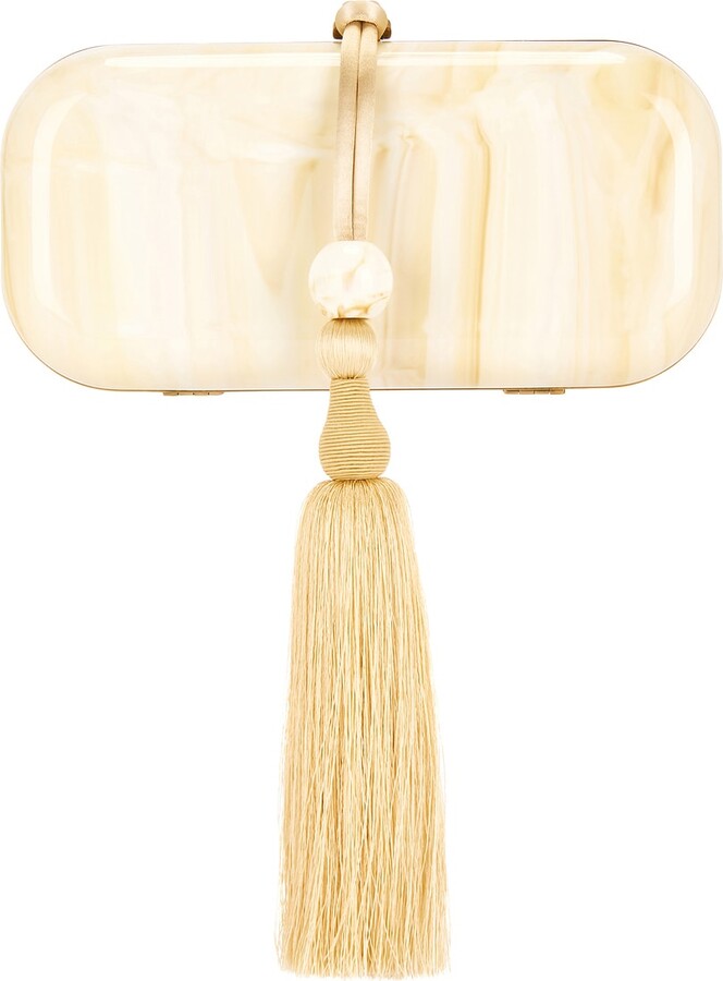 Cult Gaia Yasmin Clutch in Cream