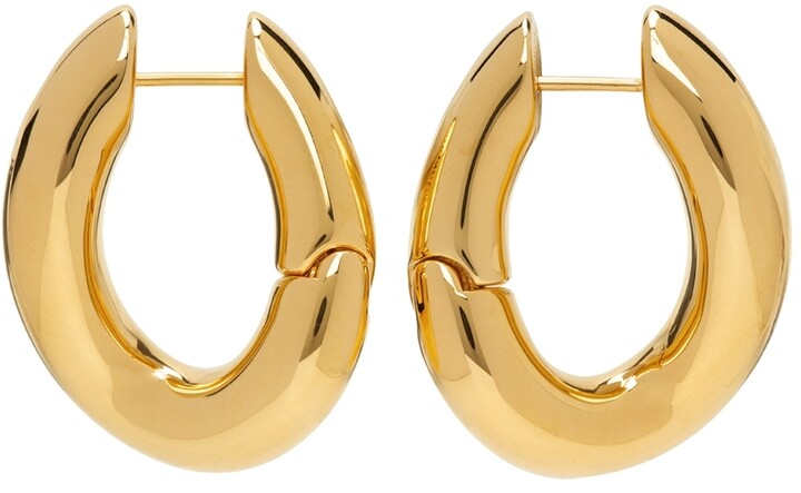 Balenciaga Gold Loop Earrings - ShopStyle