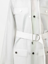 Thumbnail for your product : Proenza Schouler White Label Striped Pattern Belt Raincoat