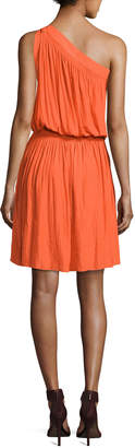 Ramy Brook Rebecca One-Shoulder Goddess Dress, Orange