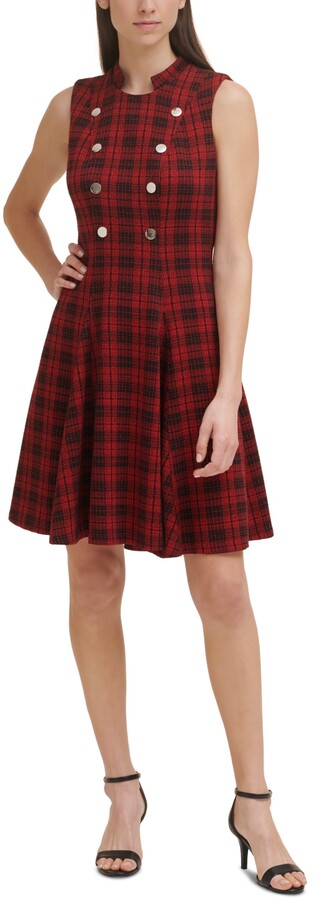 petite tartan dress