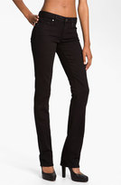 Thumbnail for your product : Paige Denim 'Skyline' Straight Leg Stretch Jeans (Black Ink)