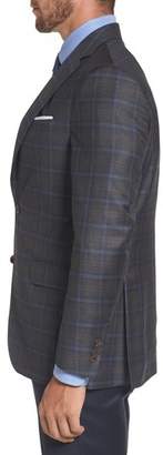 David Donahue Arnold Classic Fit Plaid Wool Sport Coat