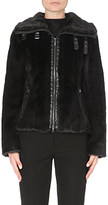 Thumbnail for your product : Armani Jeans Faux-fur zip-up jacket