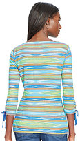 Thumbnail for your product : Lauren Ralph Lauren Striped Lace-Up Shirt