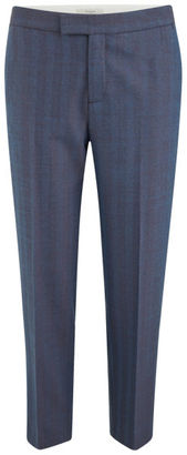 Paul Smith Paul by Women's Tonal Stripe Wool Blend Trousers Blue/Grey