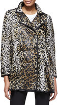 Thumbnail for your product : RED Valentino Skirted Heart-Leopard-Print Anorak Jacket